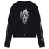 Givenchy Dragon Flames Design Boxy Fit Black Long Sleeve T-Shirt L